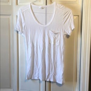 Club Monaco plain tee with pocket.